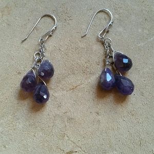 Purple earrings